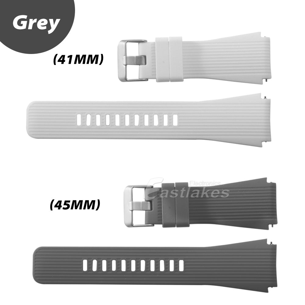 Grey Silicone Galaxy Watch 3 Band